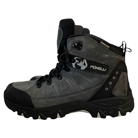 Foxelli Mens 11.5M Hiking Boot Waterproof Breathable & Lightweight Suede Leather - Picture 3 of 11